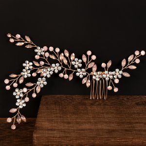 Bride Handmade Crystal Rhinestone Hair Comb
